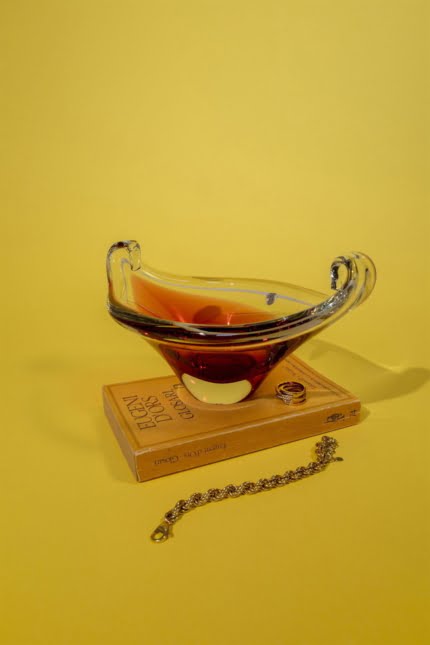 swedish art glass catch-all