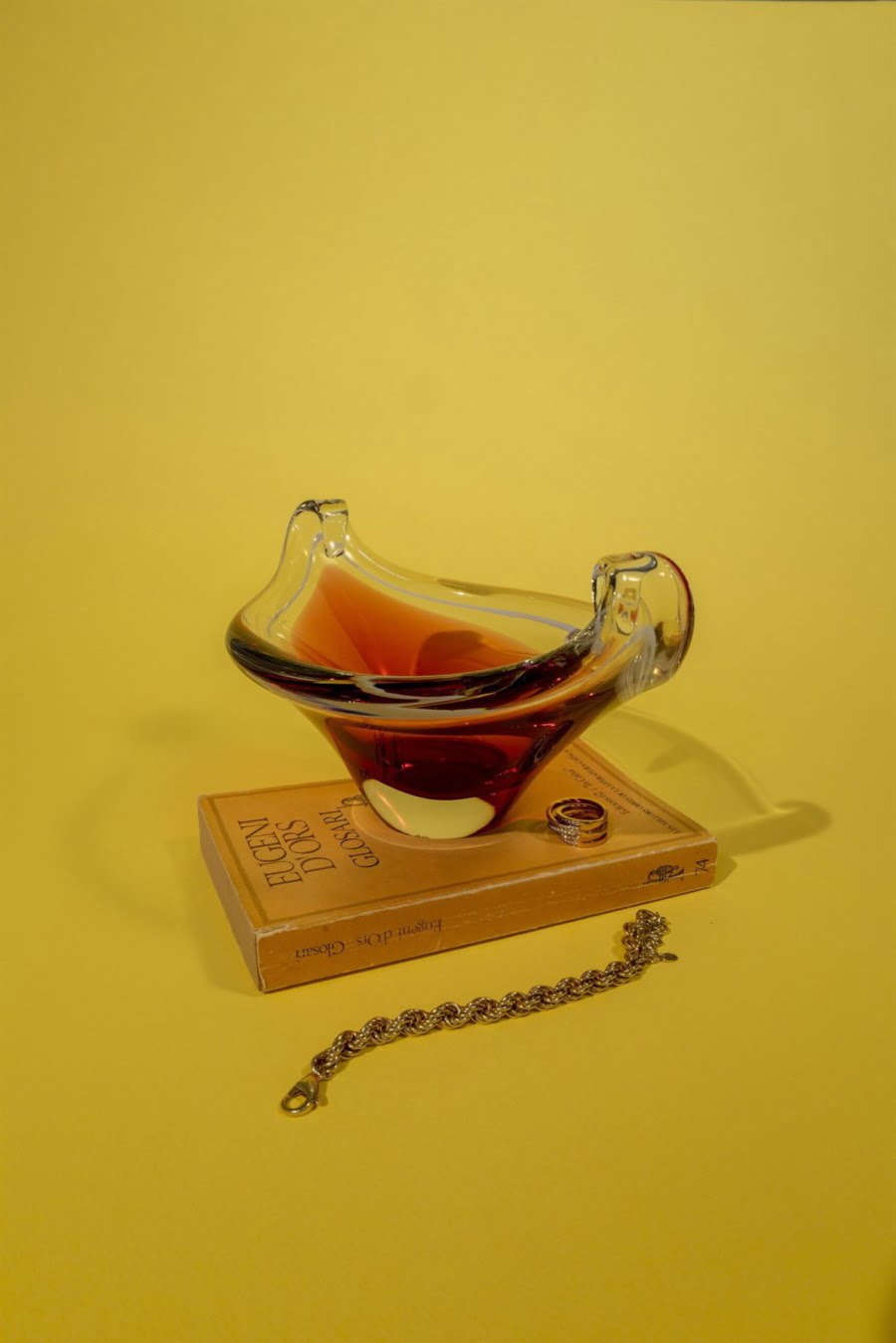 swedish art glass catch-all