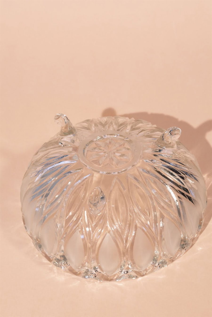 Vintage glass fruit bowl