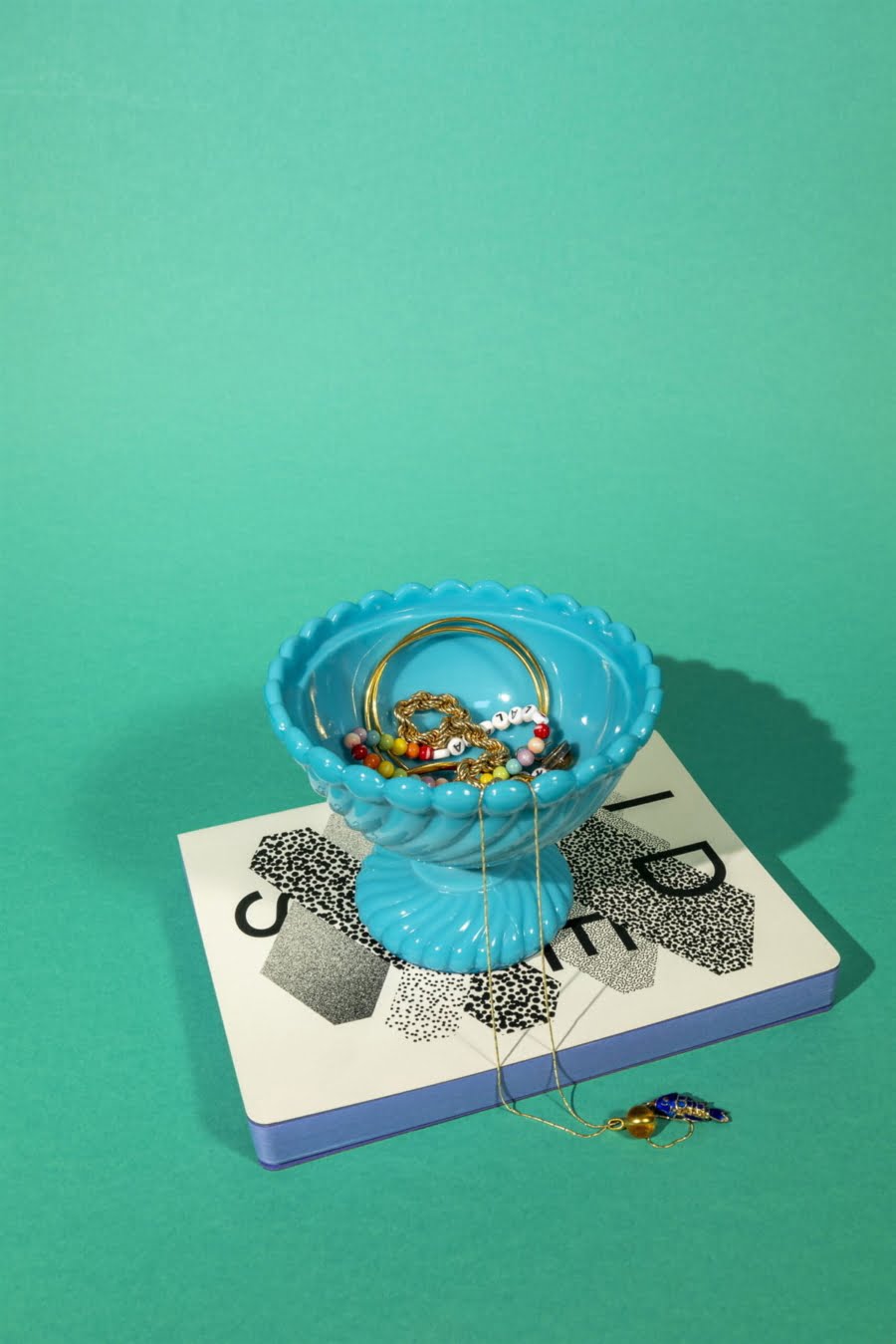 blue opaline bowl