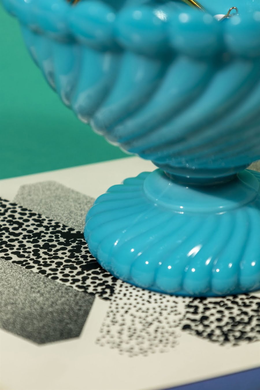 blue opaline bowl