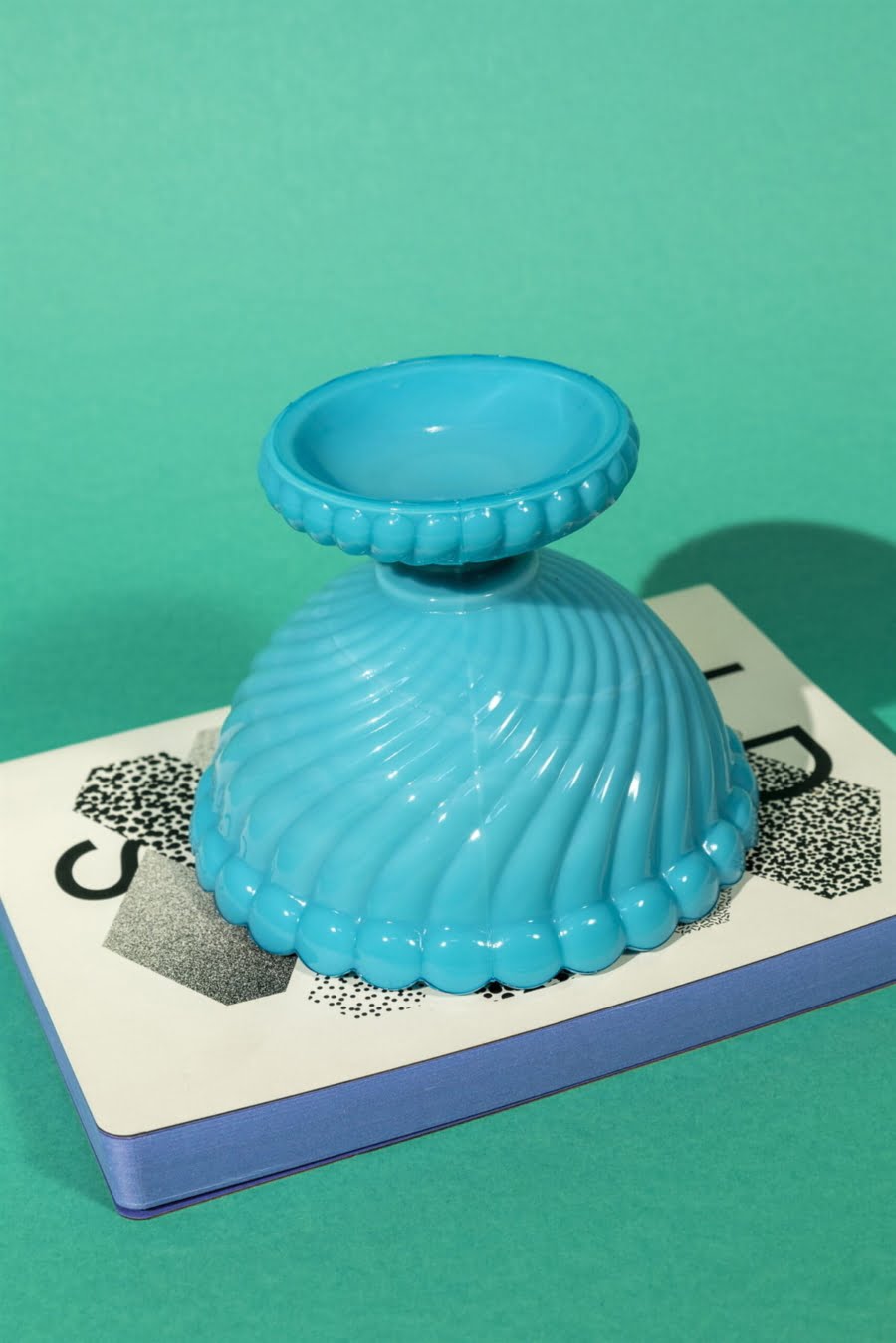 blue opaline bowl