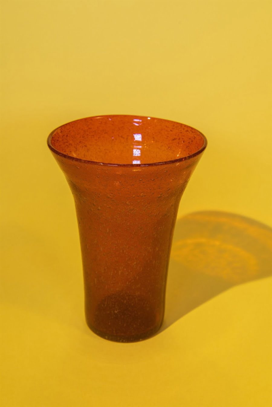 Rare mid-century modern blown glass vase 70s