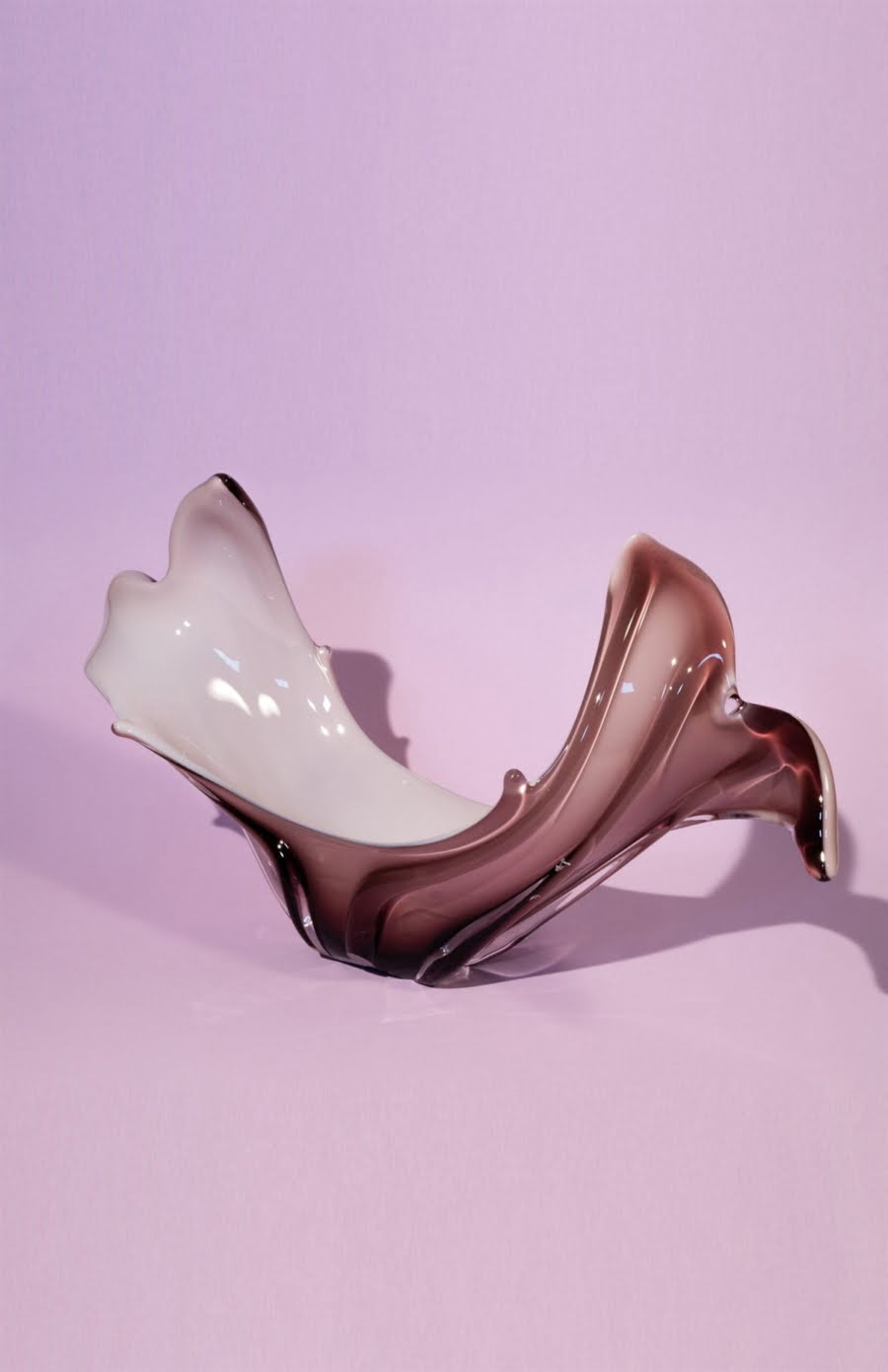 Vintage twirly opaline centerpiece 50s - 70s