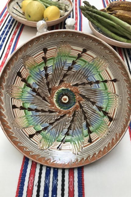 horezu ceramic plate