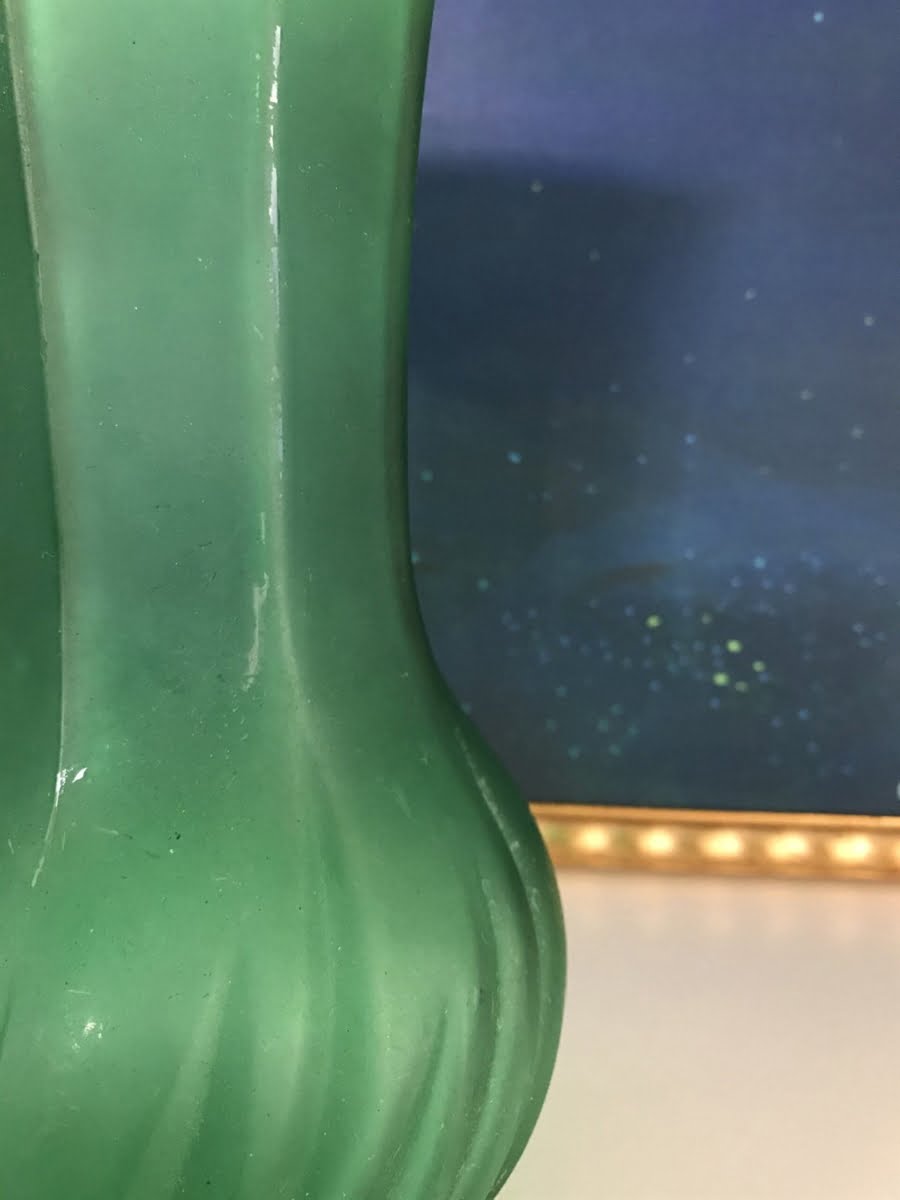Italian frosted vase