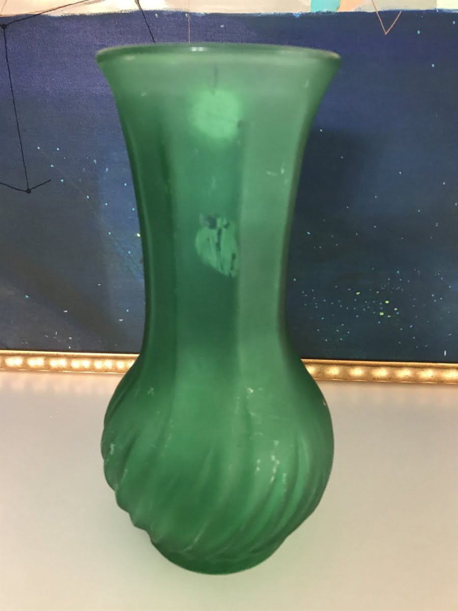 Italian frosted vase
