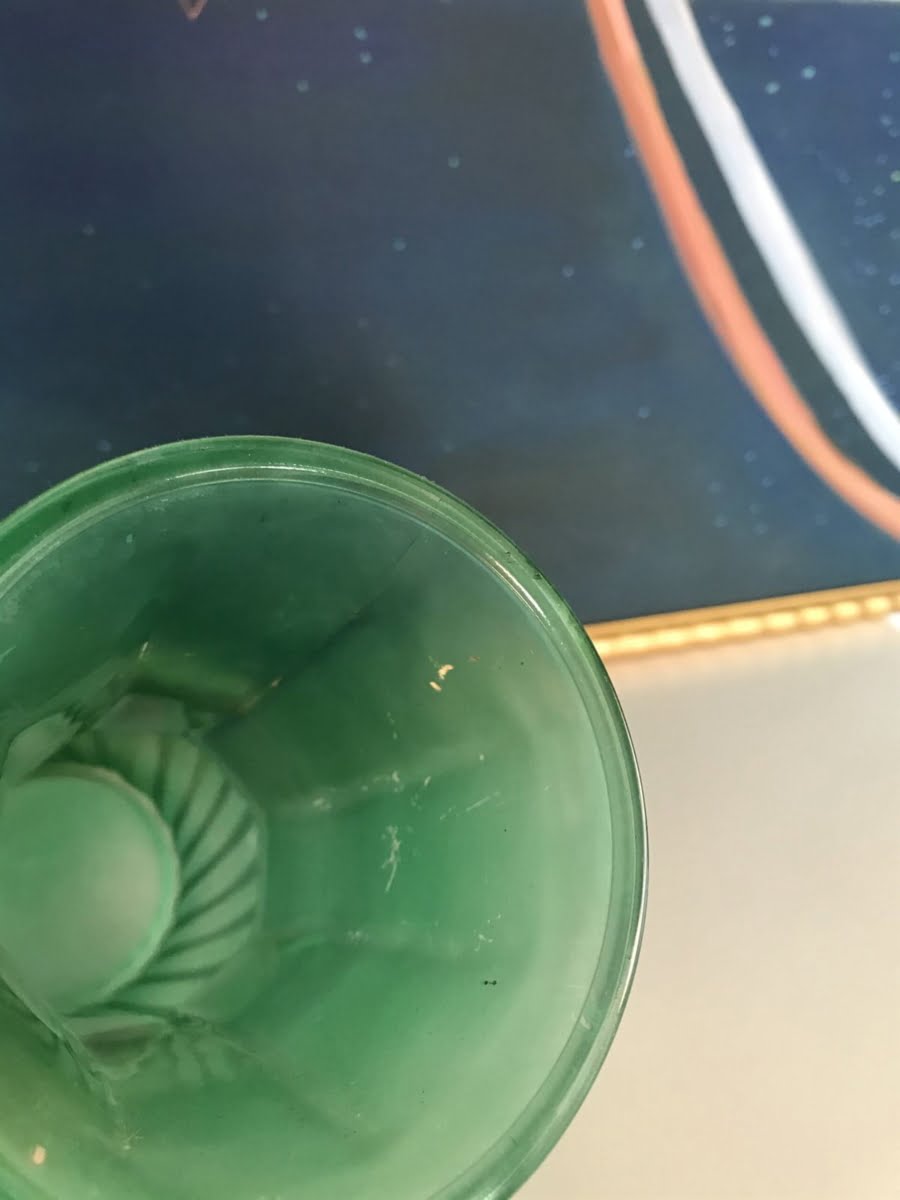 Italian frosted vase