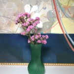 Italian frosted vase