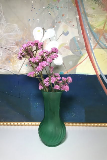 Italian frosted vase