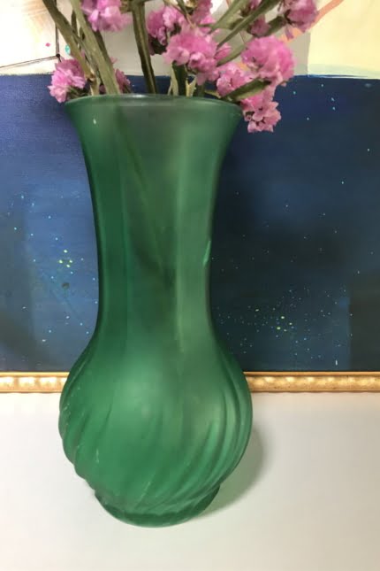 Italian frosted vase