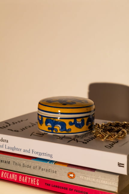 Vintage Spanish handpainted porcelain box