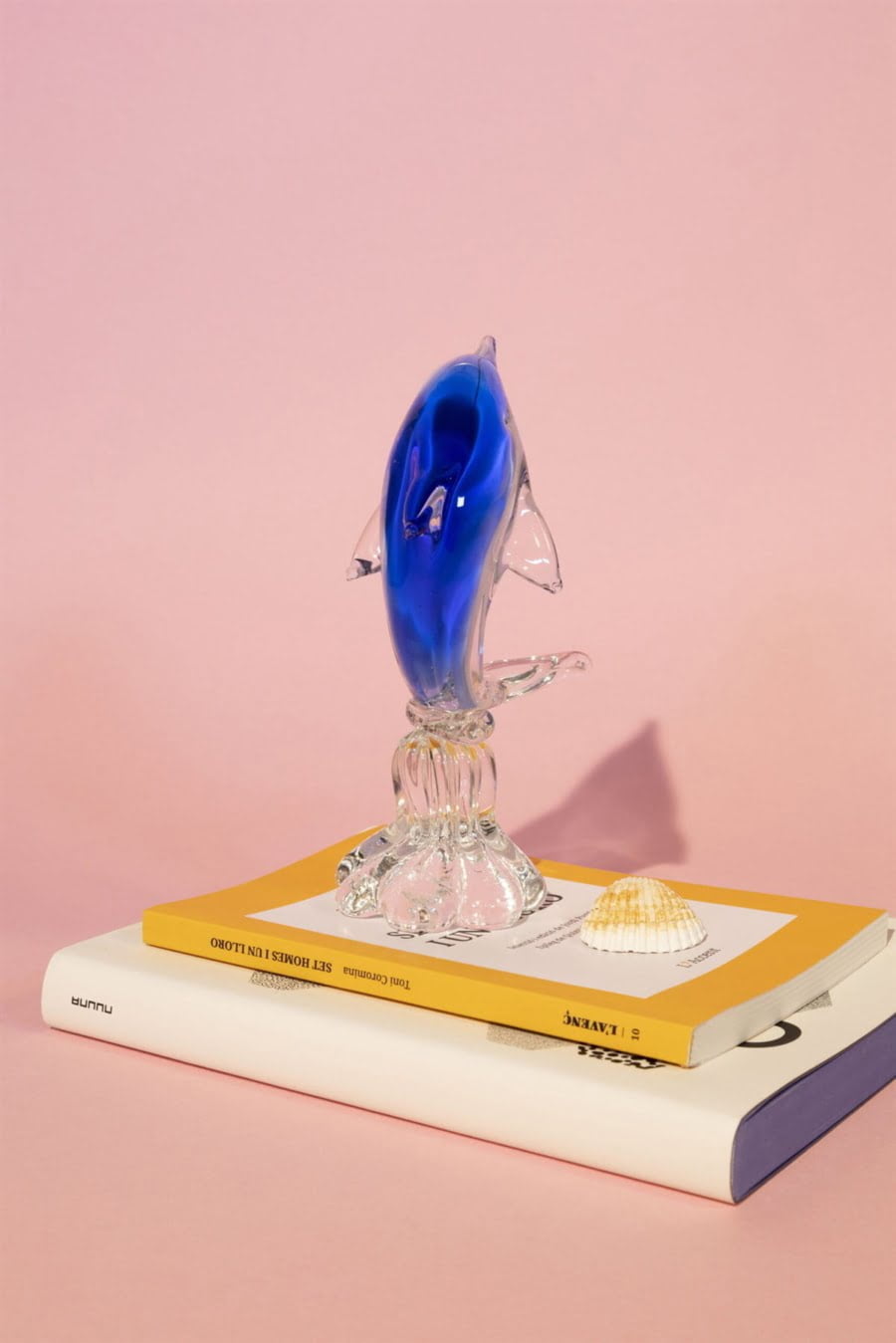 Dolphin art glass figurine