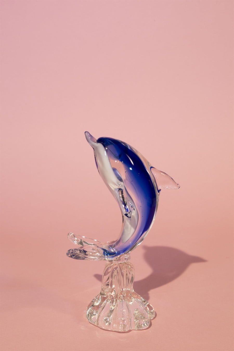 Dolphin art glass figurine