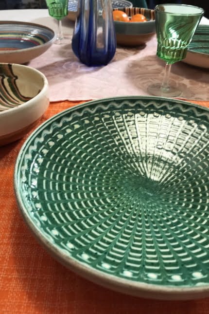 geometrica green plate