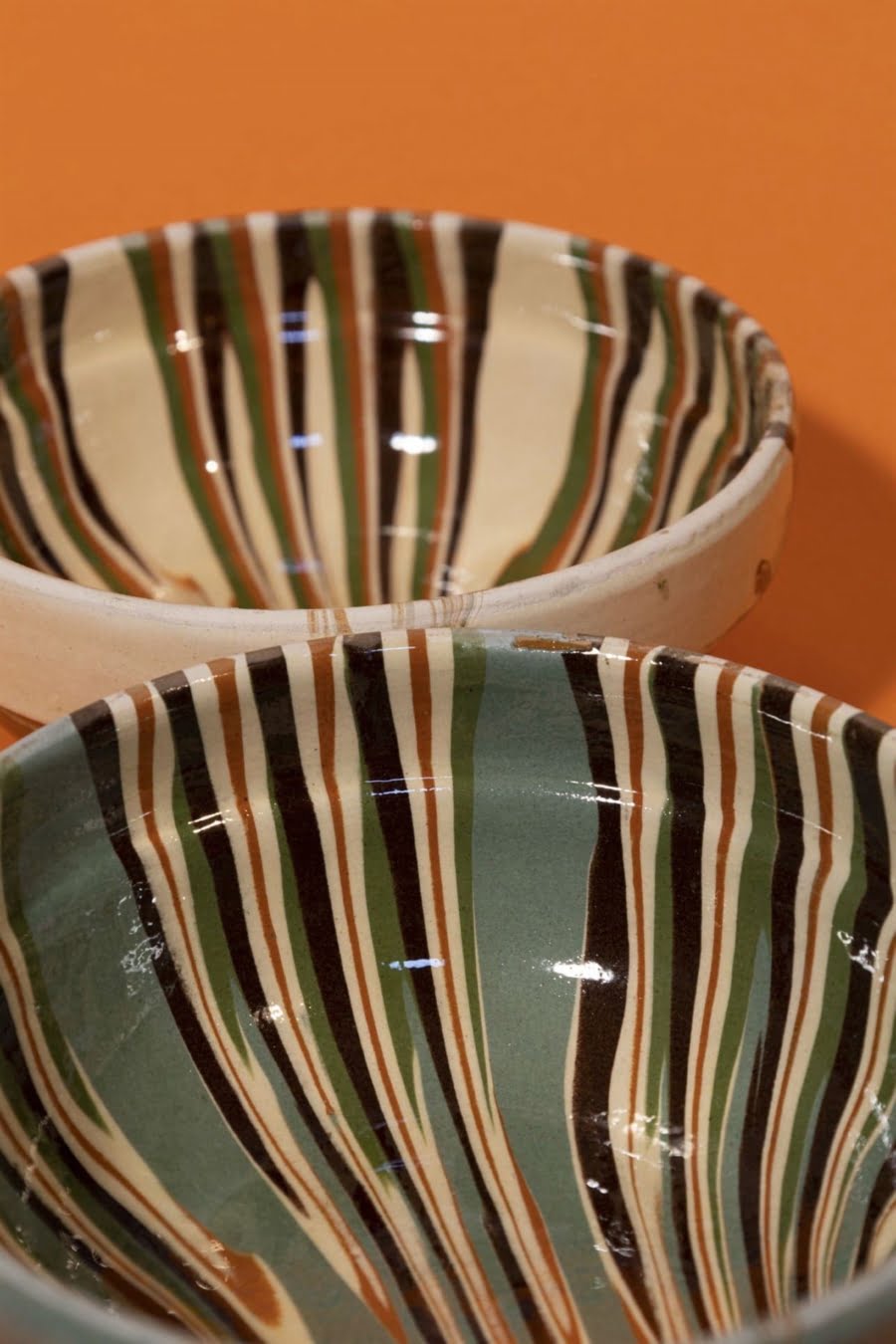 set of two artisanal ceramic bowls