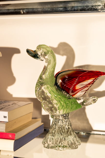 Vintage Murano duck figurine