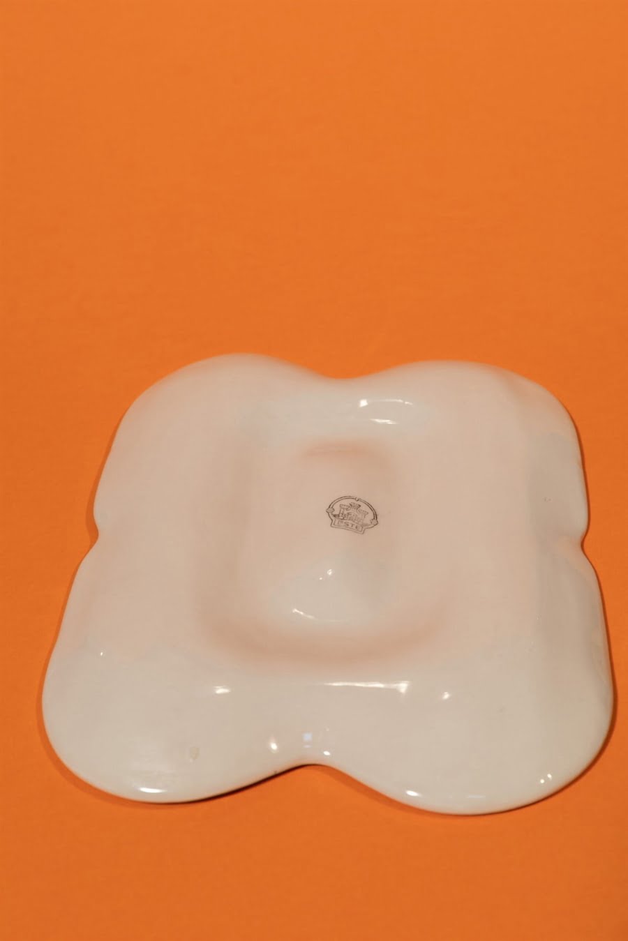 Italian asparagus porcelain plater