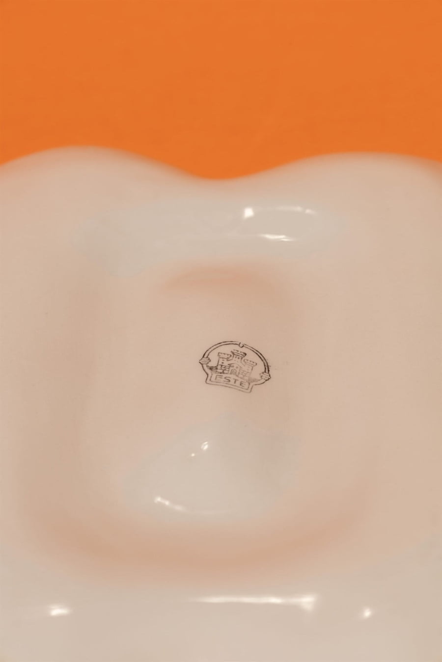 Italian asparagus porcelain plater