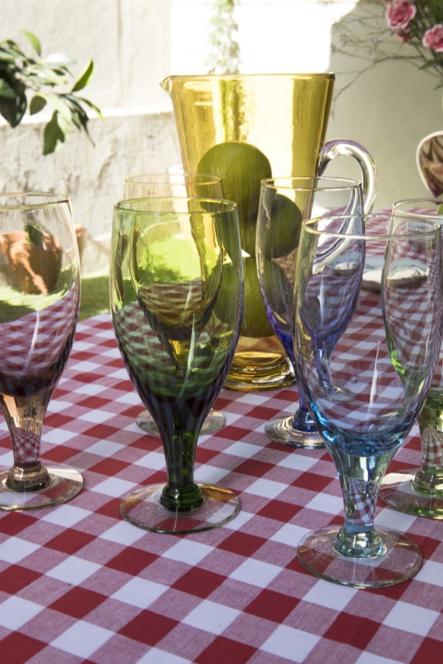 multicolour pitcher set