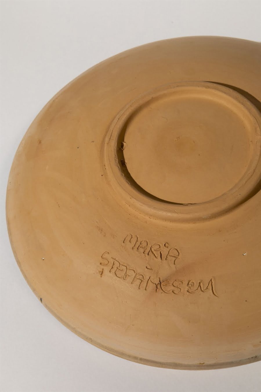 geometrica blue artisanal plate