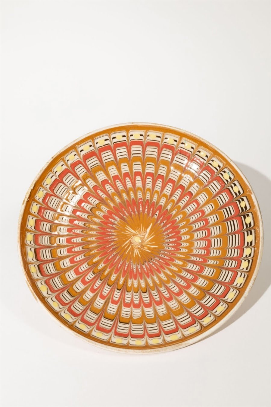 geometrica pink artisanal plate