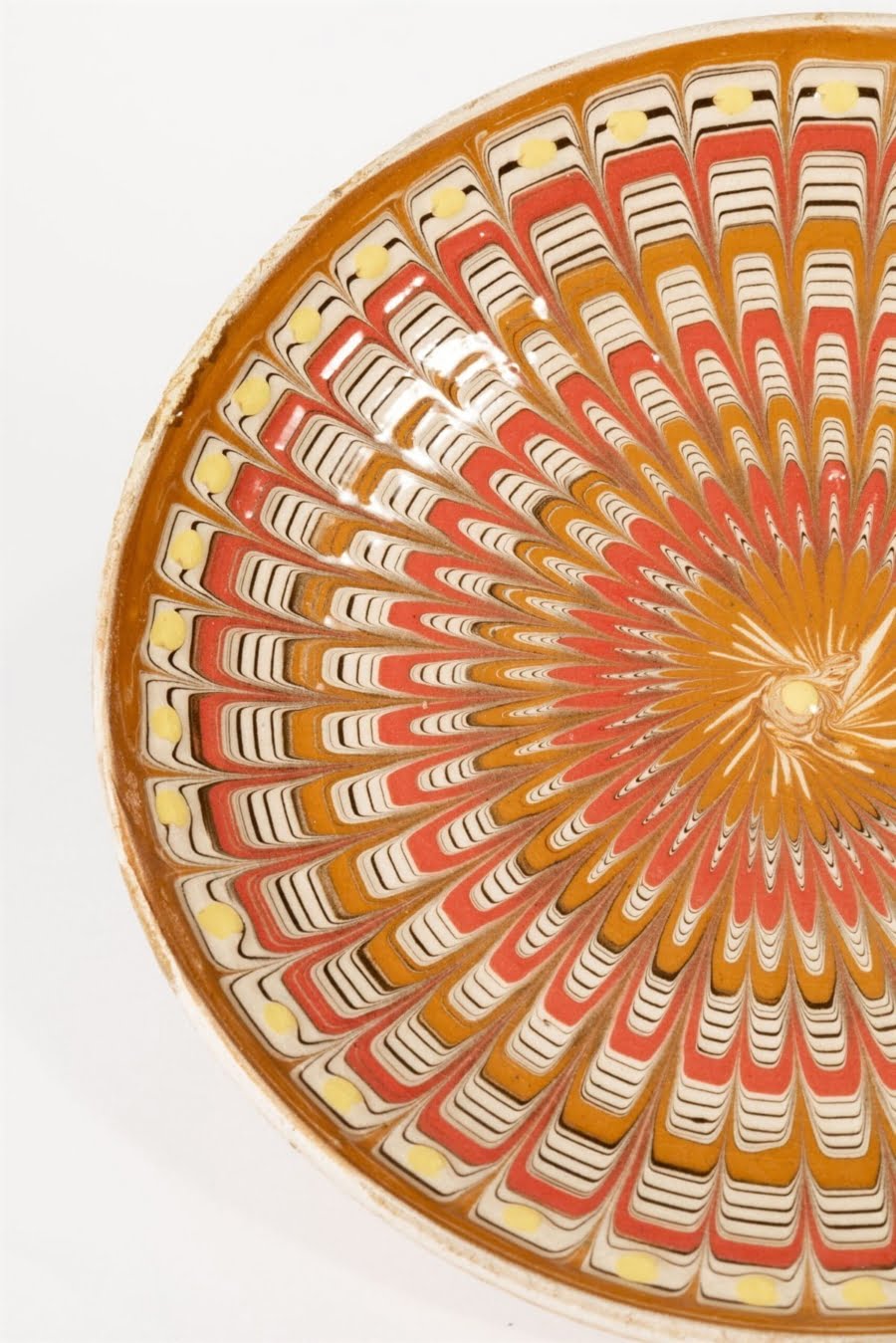 geometrica pink artisanal plate