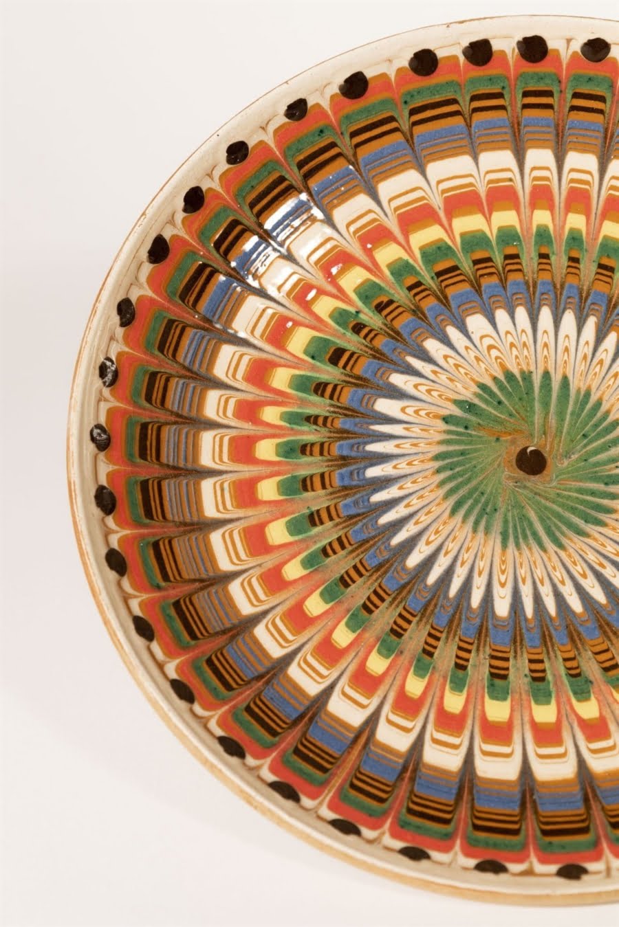 summer in bloom III artisanal plate