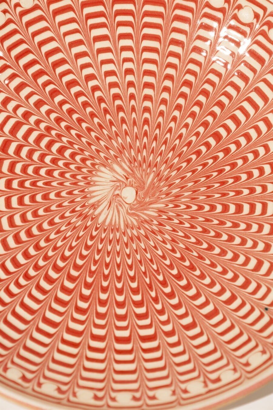 geometrica pink artisanal plate