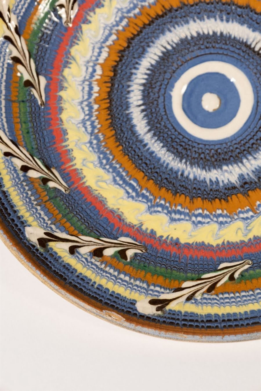 SET #3 Artisanal ceramic hand painted plates set of four - Image 7