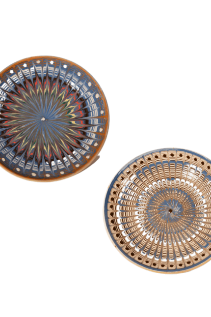 set of two artisanal plates