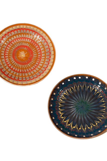 set of two artisanal plates