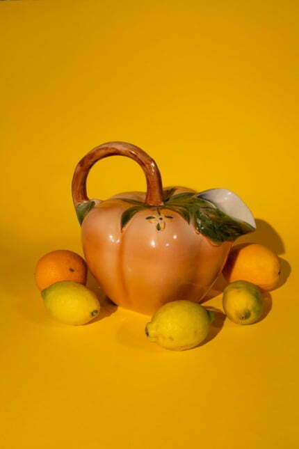 Vintage French tomato water pitcher, attributed to Gerber Prestige Paris