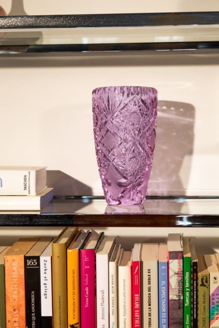 Bohemian Alexandrite crystal vase