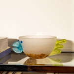 'Chick' collectible art glass bowl, Borowski Glass attributed