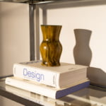 Vintage French handpainted ceramic vase