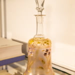 Vintage handpainted bell bottle