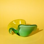 Vintage sculptural Murano bowl, attributed to Alfredo Barbini for Archimede Seguso