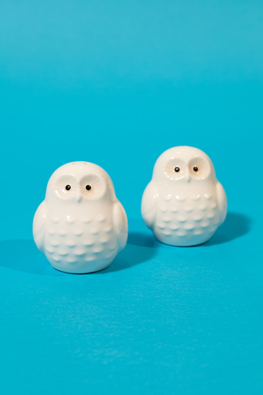 owls shaped salt and pepper shaker set