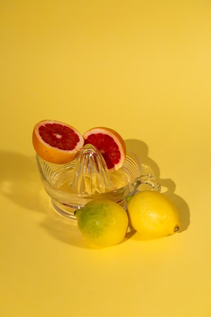 Vintage glass lemon squeezer