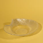 Vintage scalloped glass bowl