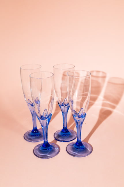 vintage champagne glasses