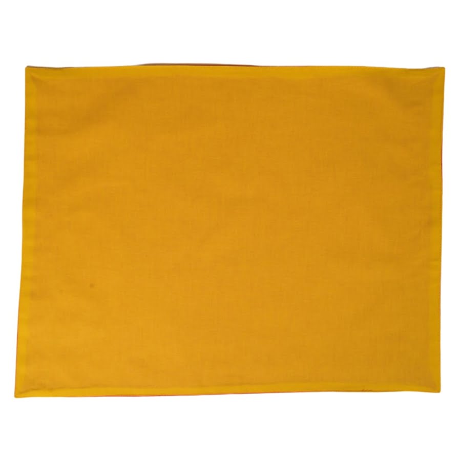 Red colour block placemat