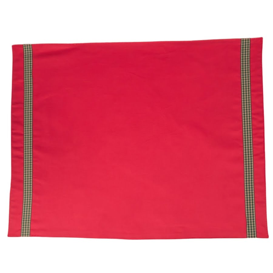 pink colour block placemat