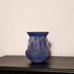 french cobalt vase