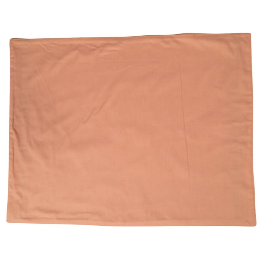 Red colour block placemat