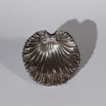 vintage silver shell dish