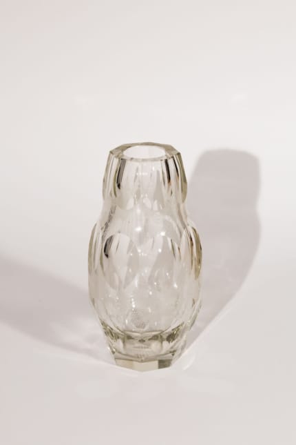 czech glass vase
