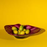 Bohemian opaline glass bowl