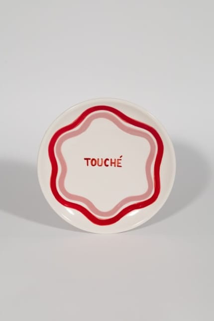 touché dessert plate